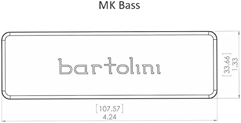 Bartolini MK4CBC-B Ceramic Neck Classic Soapbar Pickup for 4-String Bass Guitar
