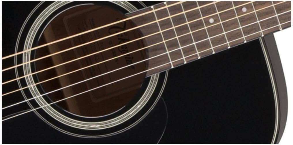 Takamine GD30-BLK Dreadnought Acoustic Guitar, Black