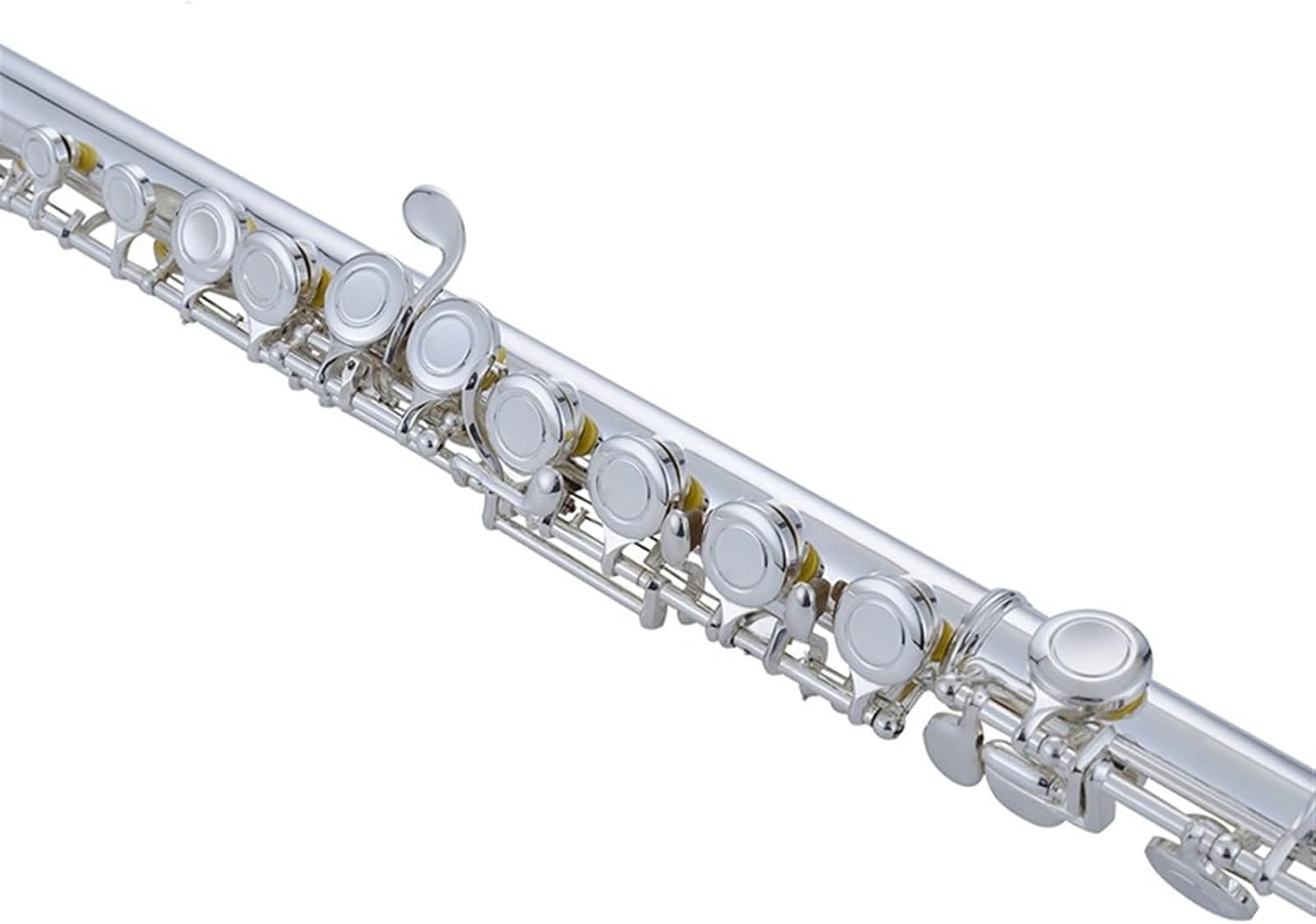 Flute Flute Wind Instrument Button E Key Split C Tone Silver-Plated 16 Closed-Hole Beginners Flutes Musical Instruments