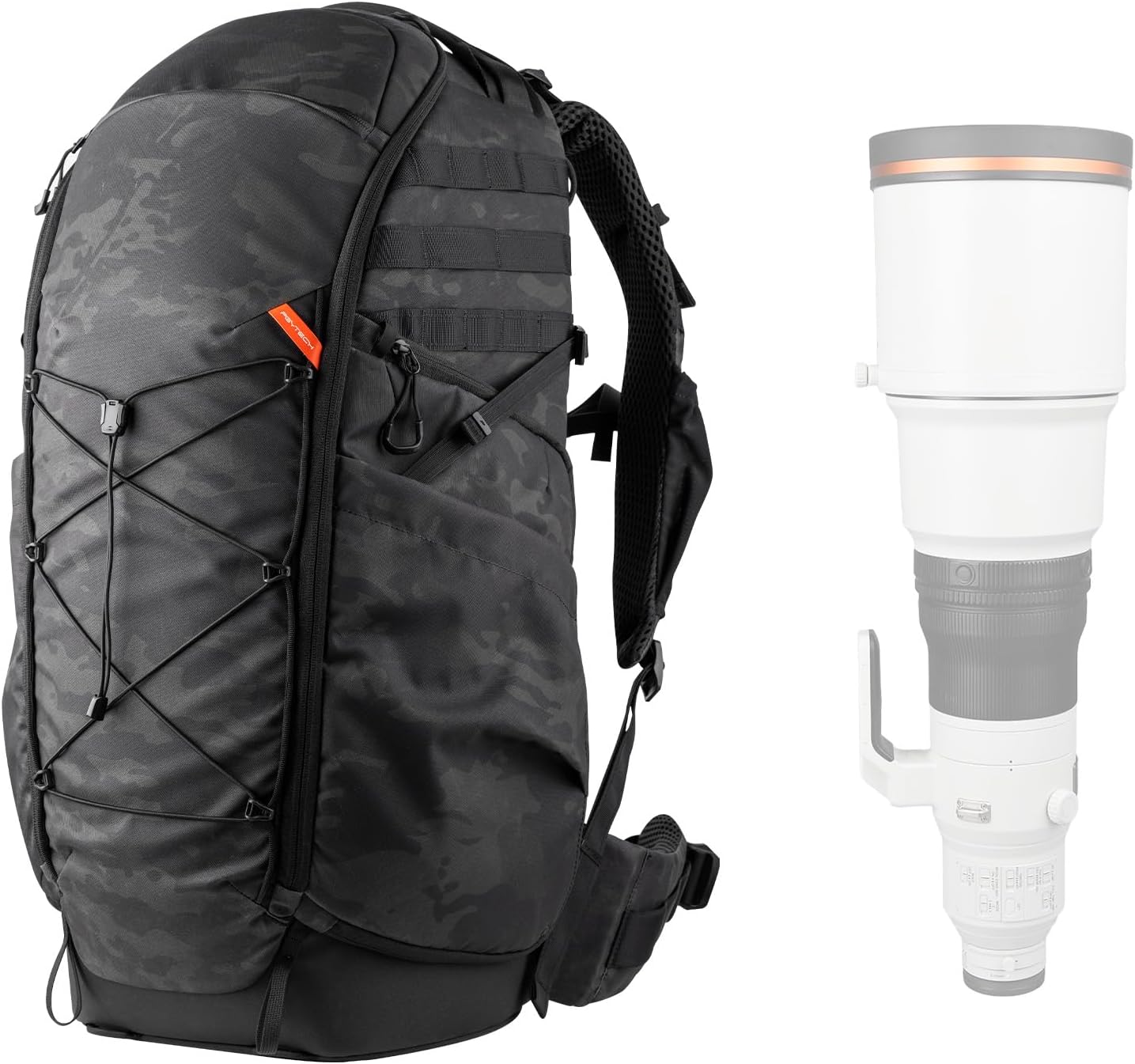 PGYTECH OnePro Super Telephoto Lens Backpack for DSLR and Sony, Nikon, 600/800mm Lens, Professional Photography ST Backpack Canon DSLR with up to 1200 mm, Camera Bag Travel Camera Carrying Case