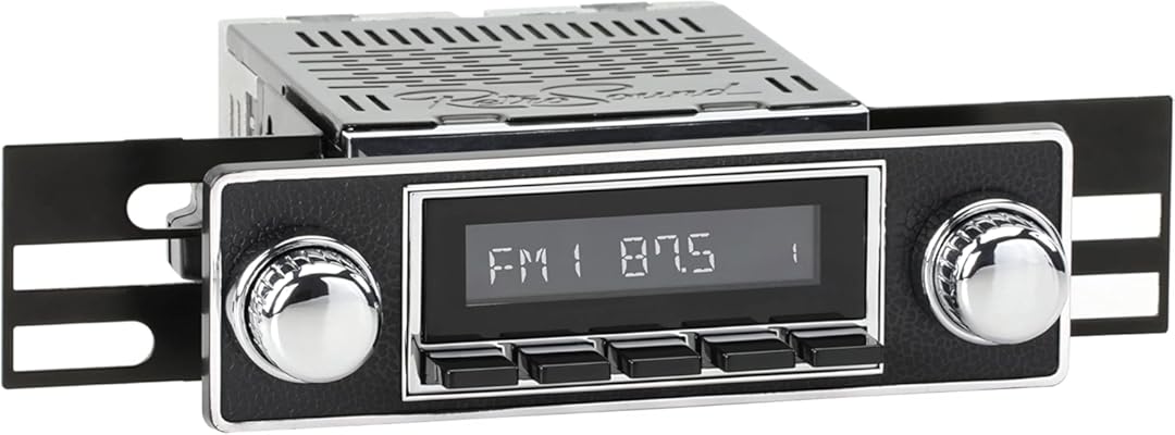 RetroSound Classic Car Stereo Compatible with 1975-77 Alfa Romeo Alfetta (HCB-M2-503-06-76AR5) Includes Bluetooth, USB, AM/FM