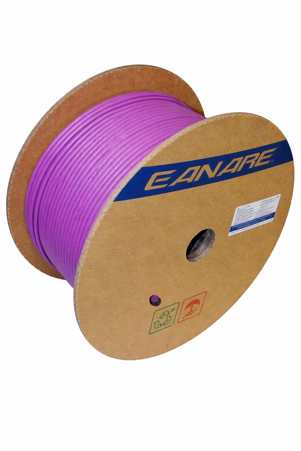 Canare Star Quad Microphone Cable, 24 AWG, Braid Shield, Purple, 200 Meter Reel (656 ft)