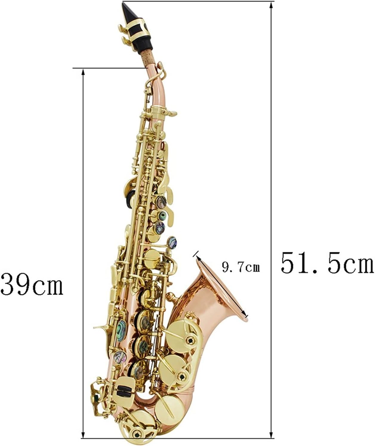 Sax Beginners Kit Golden Saxophone Saxophone Professional Woodwind Instrument Bb B Flat Sax with Box& Mouthpiece Musical Instrument Accessories Wind Instrument