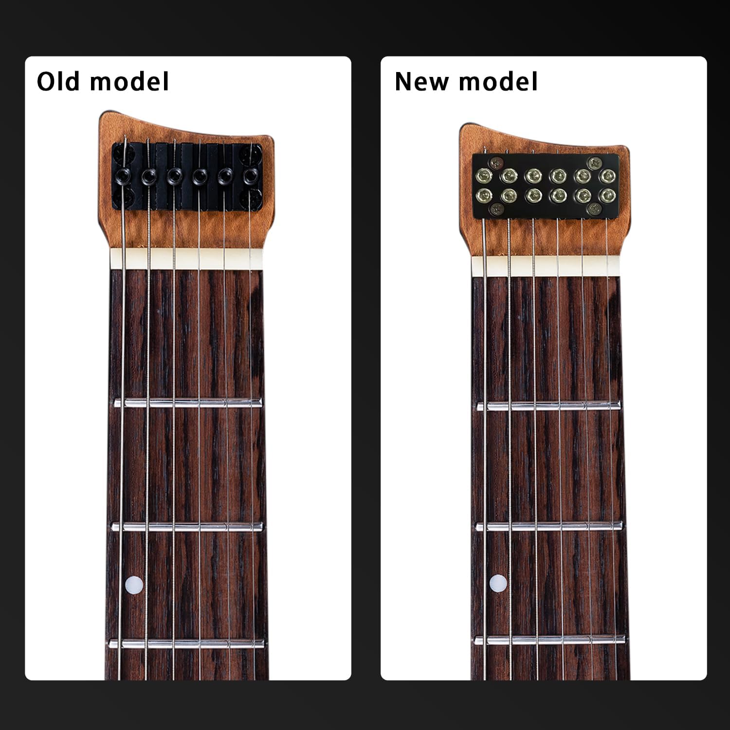 EART GW2P-SE Headless Electric Guitar, Solid Electric Guitar,Carbon-Roasted Hard Maple Neck Fully Adjustable Bridge, Satin Finish