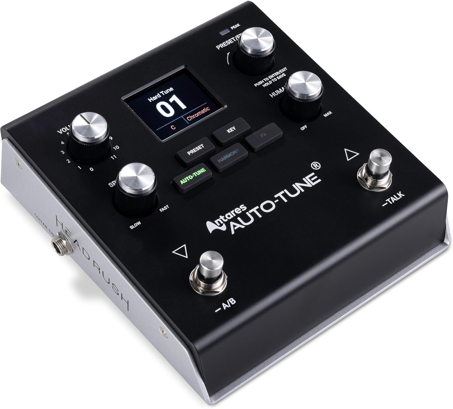 HeadRush VX5 Vocal Effects Pedal with Antares AutoTune for Vocalists with Real Time Pitch Correction, Vocal Harmony, Guitar and Mic in and Audio Interface