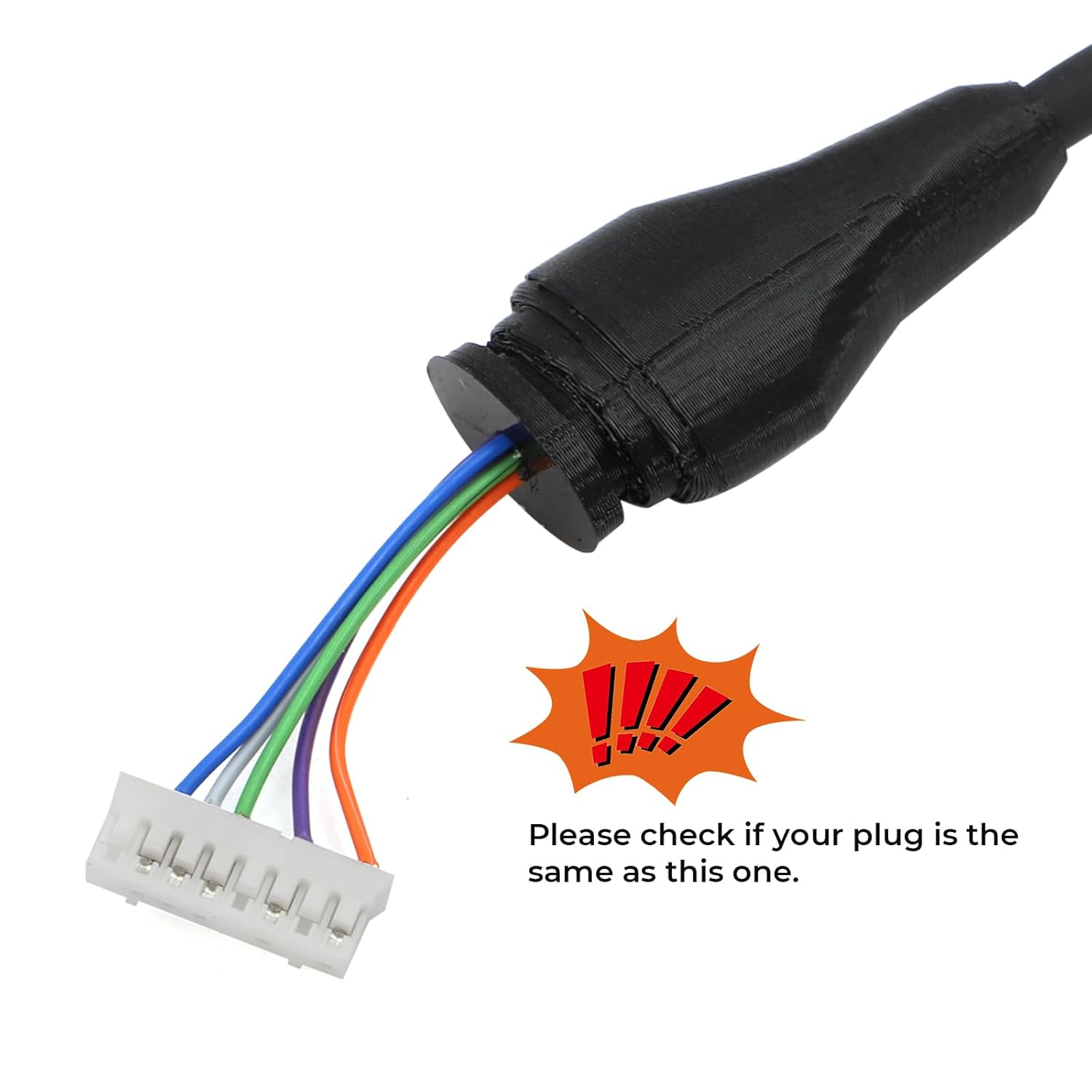 motoparty for Garmin VHF 200 Radio Microphone Mic Cord Cable Coiled Connector Cable Upgrade (Black)