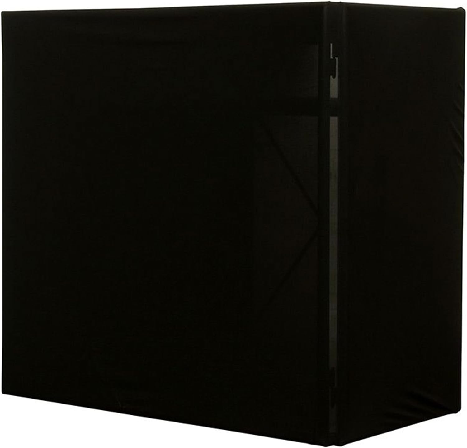 Audiosavings bundle: ADJ Pro Event Table 2 Foldable Portable Metal DJ Booth Facade bundled with Black and White Scrims (3 items)