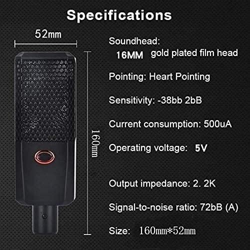 Microphones USB Mic for Recording and Streaming on PC/Mac,Noise Reduction Mic Condenser Microphone Kit
