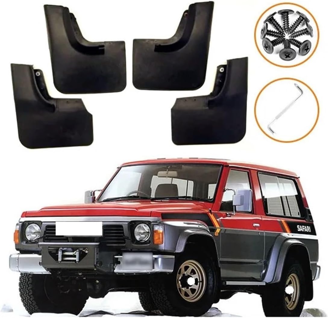 Compatible For Nissan Safari 92-07 models Mudguards Fender Mudflaps Front Rear Flares Splash Guards Cover Car Accessorie(92-96 Safari)