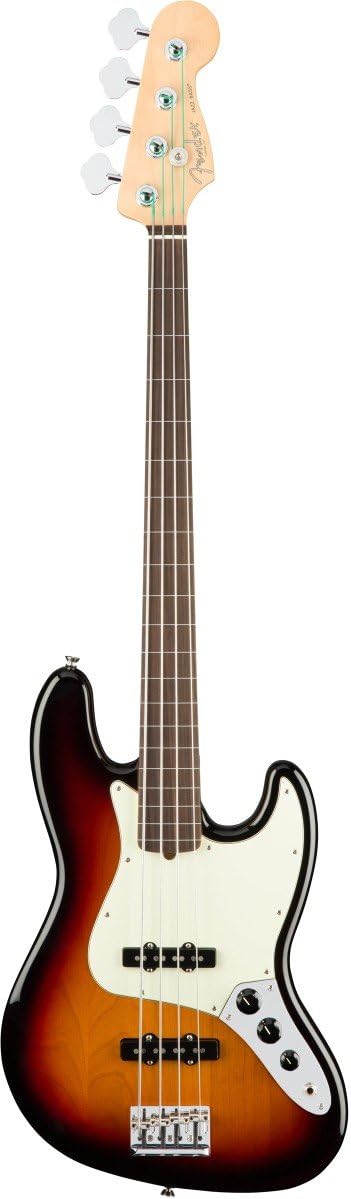 Fender American Professional Jazz Bass Fretless Guitar, 