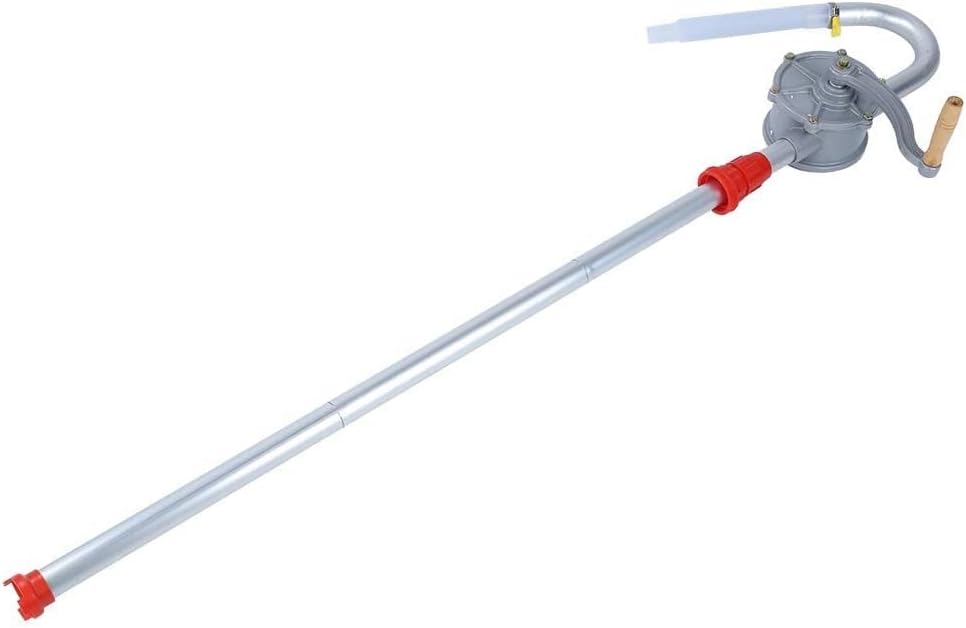 Hand Tool Hand Drum Pump-Aluminum Alloy Manual Hand Crank Oil Barrel Pump for Fuel Oil Petrol Diesel Stable Performance