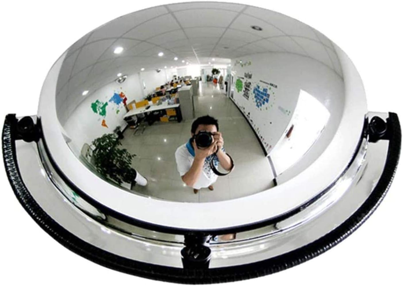 Convex Flexible Traffic Mirror,1/4 Spherical Mirror Acrylic Supermarket Anti-Theft Mirror Garage Anti-Collision Safety Mirror Wide Angle Mirror,for Road Safety and Workshop Safety