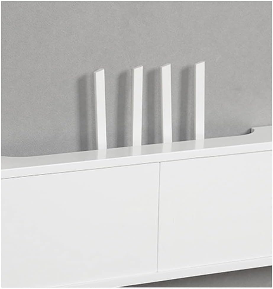 Floating Shelf Bracket Router Storage Box Cable Power Plug Wire Storage Boxes Wall Mount Floating Shelf Multi-Function Storage Rack Shelves Bracket (Color : B, Size : Large)