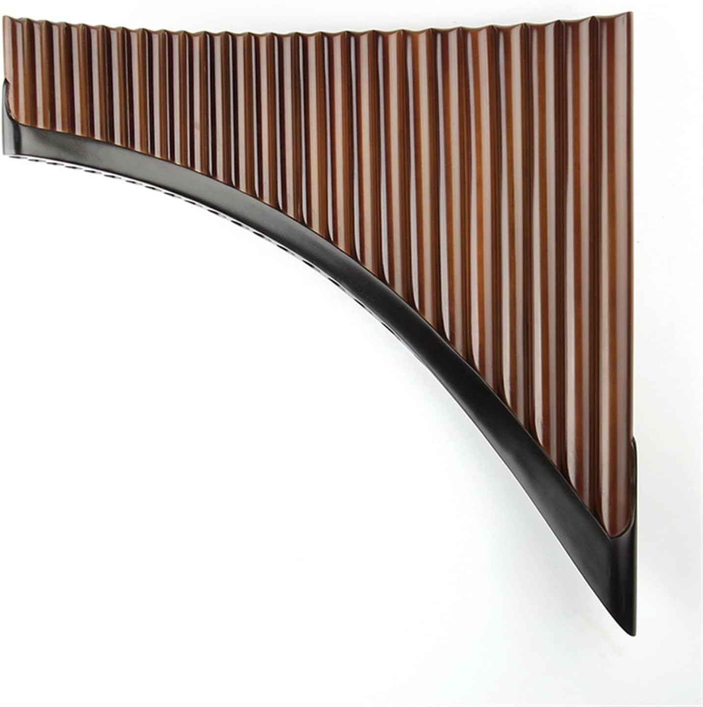 KESHUO 25 Pipes C Key Brown Pan Flute Woodwind Instrument Bamboo Handmade Pan Pipe Panpipes (Color : 25C Right Hand)