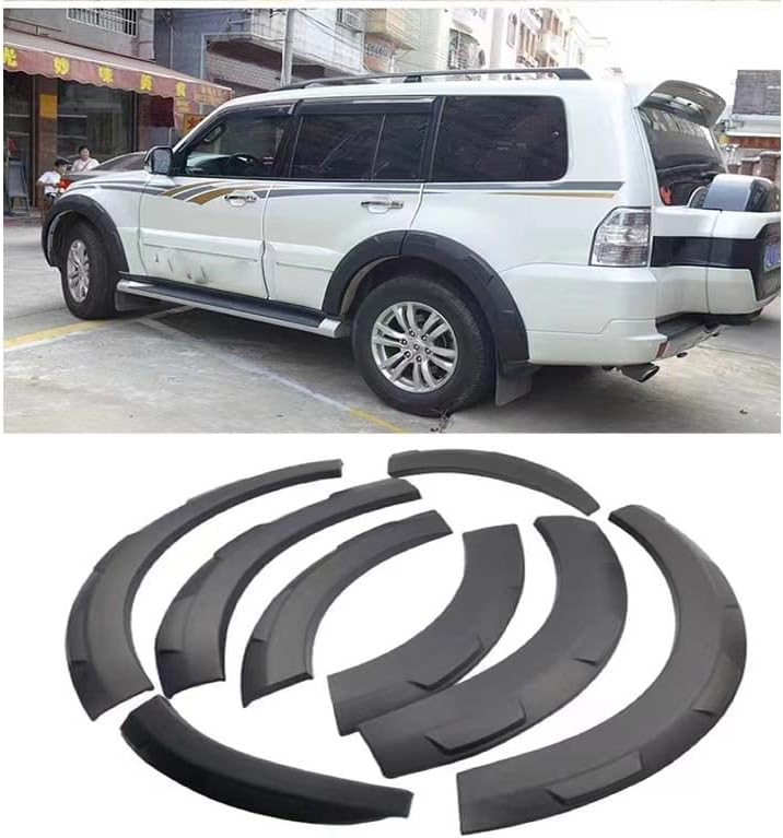 Fender Flares Universal car， Mudguards Wheel Arch Fender Flares Compatible for Mitsubishi Pajero Montero V93W V97W V98W Mud Flap Guard Splash Fenders Mudflaps Car Parts