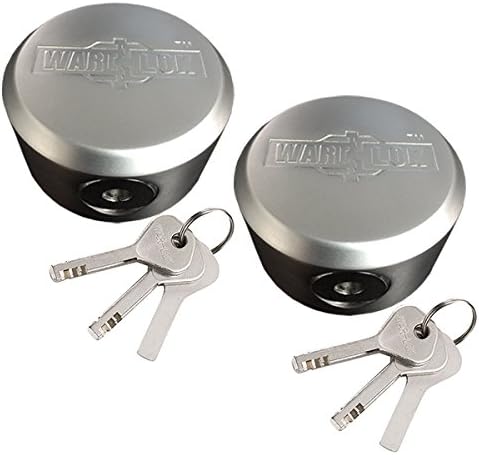 WAR-LOK PKL-20 Heavy Duty Hidden Shackle Puck Lock, Non-Corrosive Steel, Keyed Alike, Pack of 2