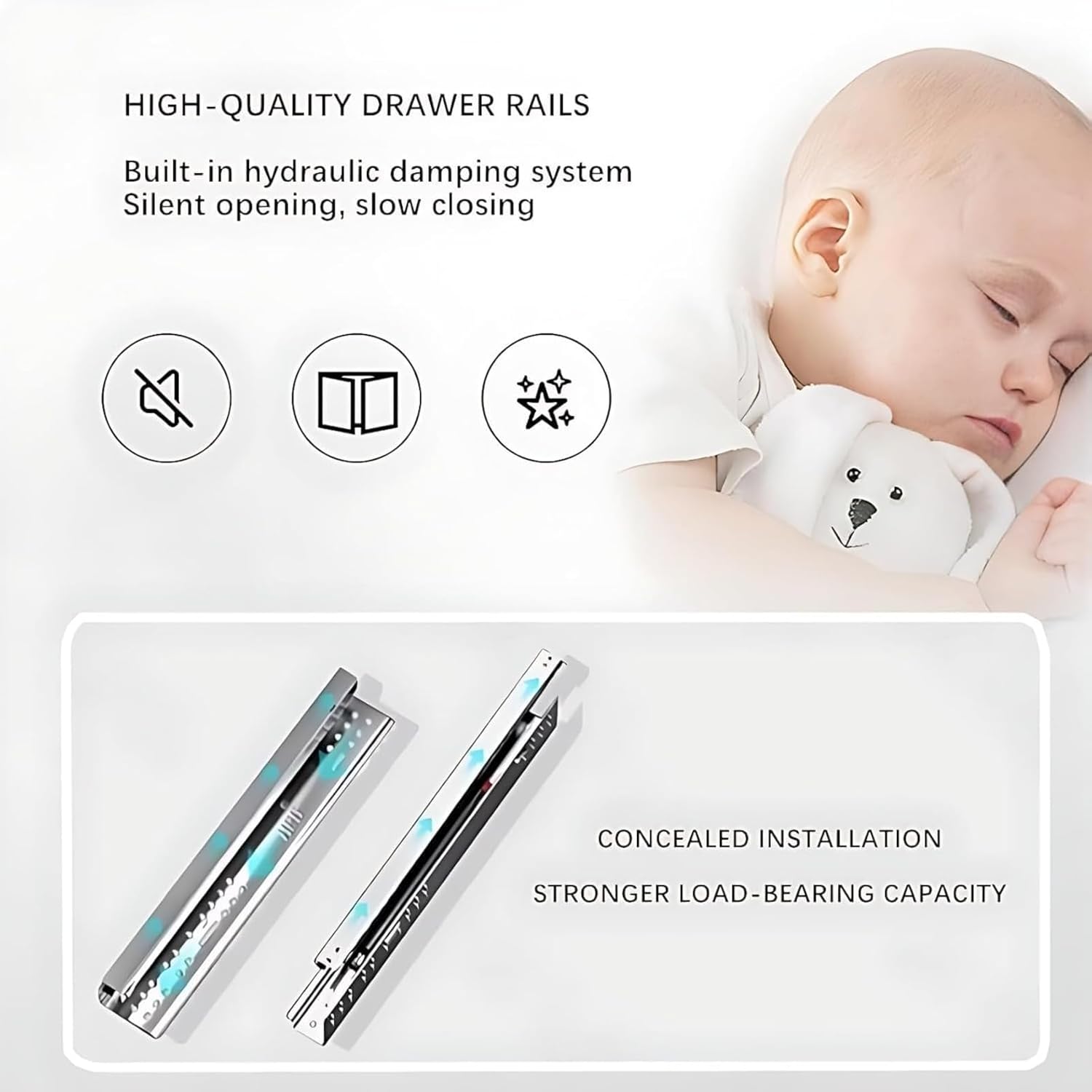 42 in Stylish Bathroom Vanity with Sink - Floating Bathroom Vanity Set - Includes Smart Defogging Mirror Cabinet & Faucet - Multi-Layer Solid Wood Material - Wall Mount