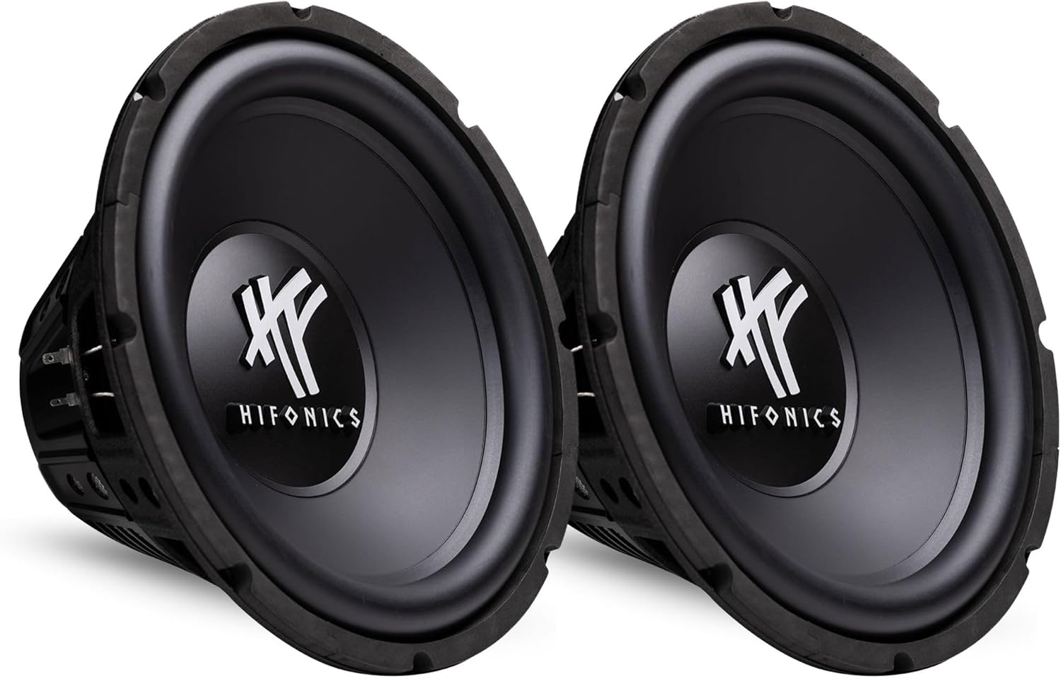 Hifonics Pair of 12 Inch Subwoofers, 800 Watt Max 400 Watt RMS Car & Powersports Speaker, HFX12D4