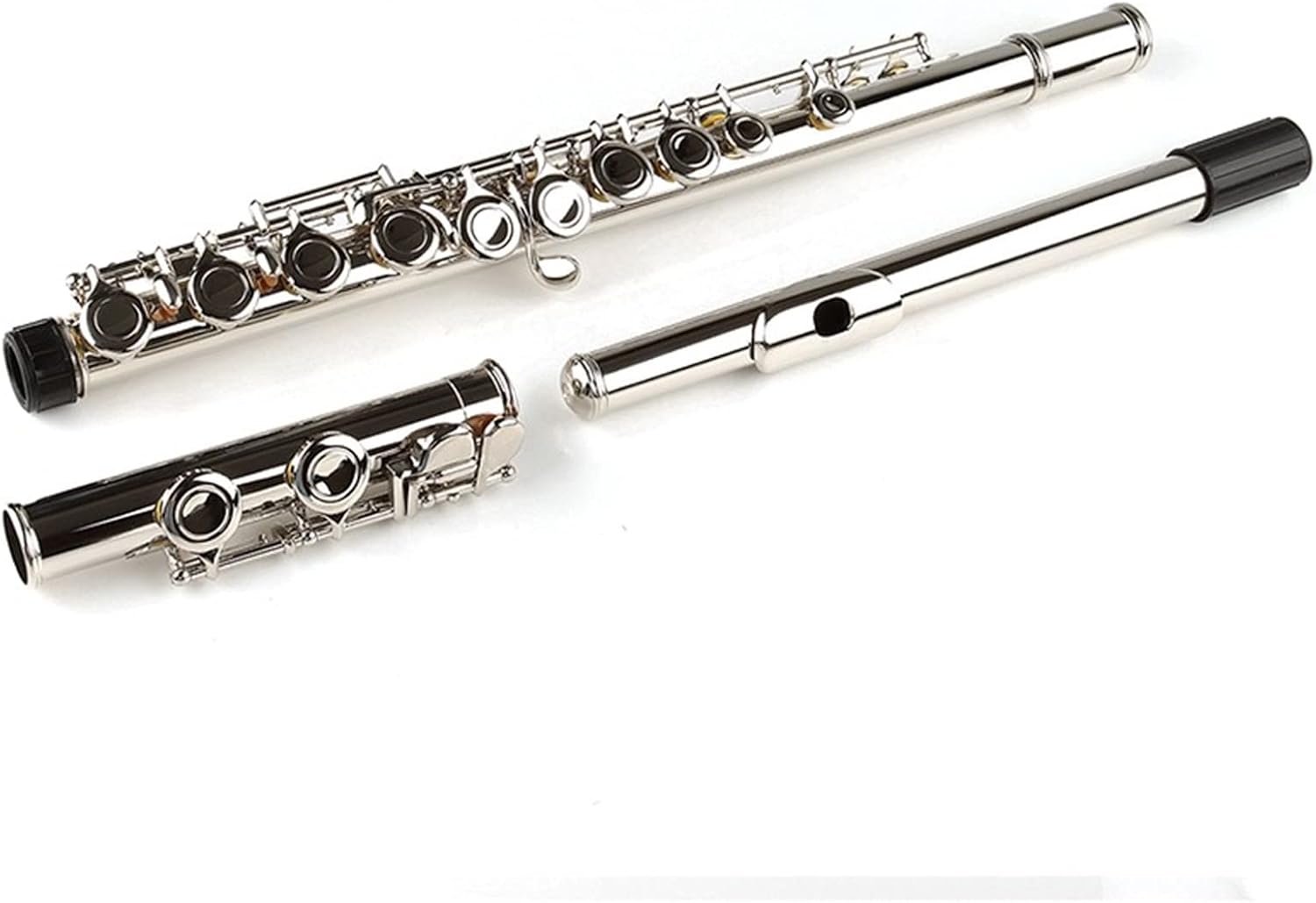 Flutes Flute C Key 17 Holes Flute Nickel Plated Woodwind Instrument Silver Color Musical Intrument