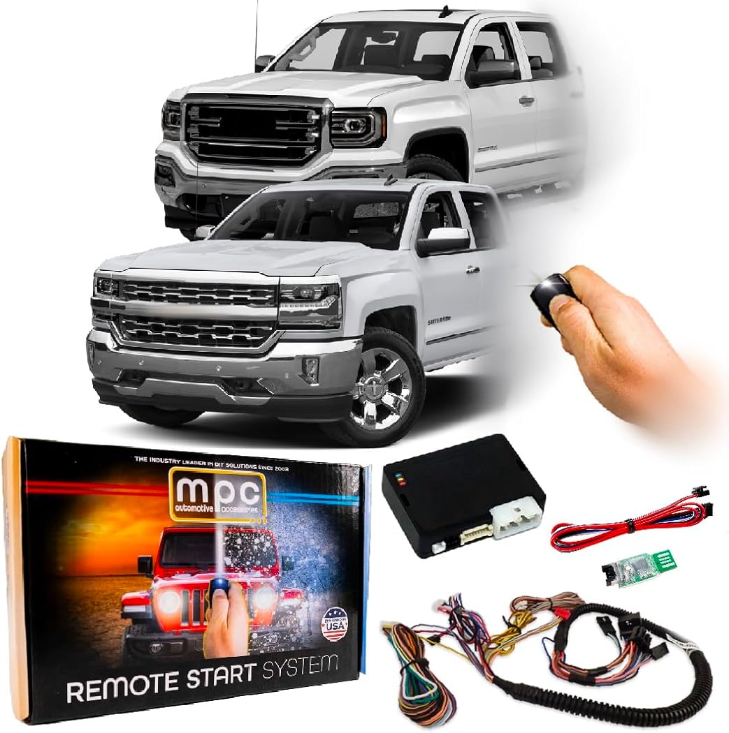 MPC OEM Key Fob Activated Remote Start for 2014-2018 Chevy Silverado 1500, 2015-2019 Chevy Silverado, 2500 and 3500 || 2014-2018 GMC Sierra 1500, 2015-2019 GMC Sierra 2500 and 3500