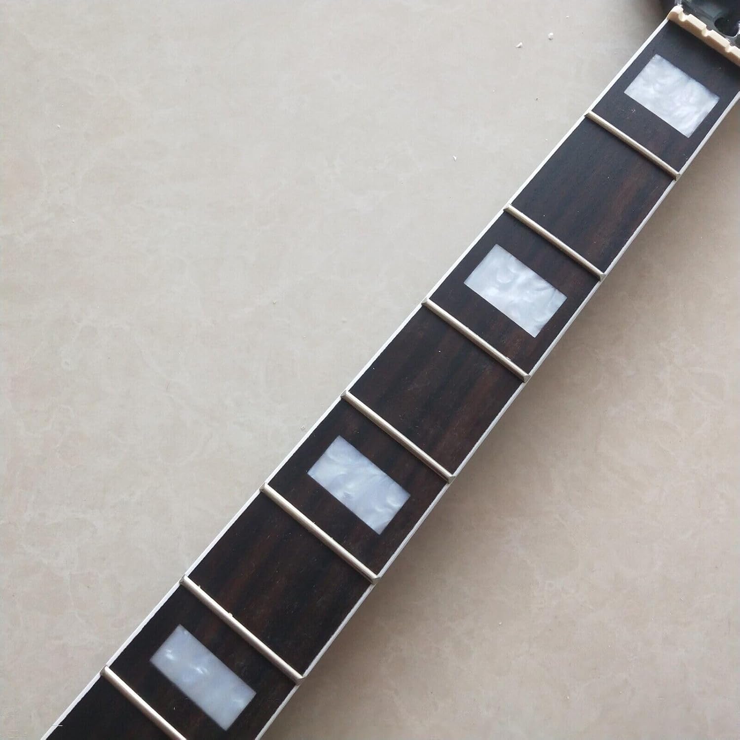 Black Bass Guitar Neck Parts 20 Frets 34 Inch Maple Rosewood Fingerboard Replacement Parts