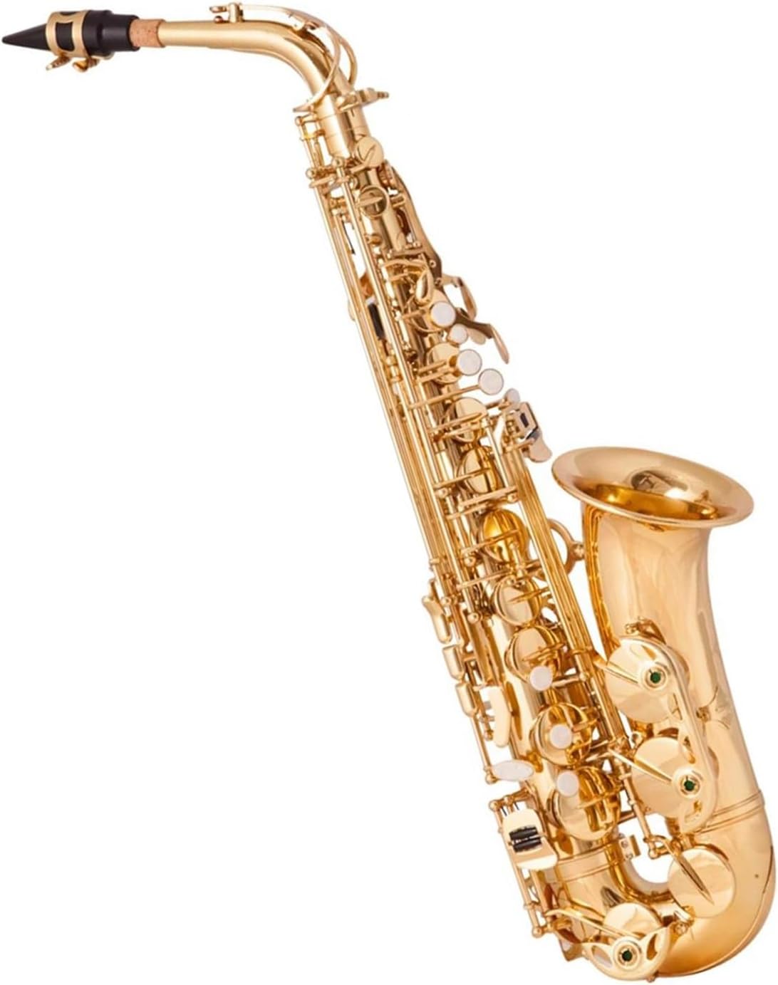 VBDEFRT Eb Saxophone Brass Plated Woodwind Instrument With Box (Color : Lavender)