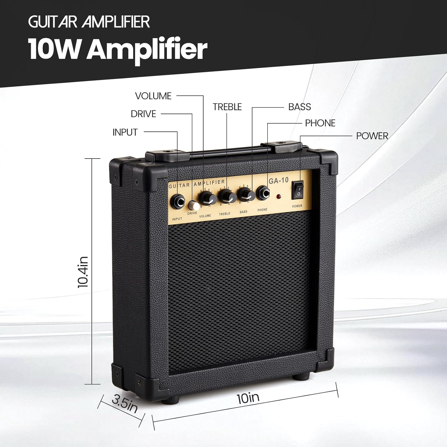 39-Inch Electric Guitar Starter Kit ST Series-Complete starter kit with electric guitar, amp, strap, plectrum, tuner, strings, cable and guitar bag - Suitable for beginners (black)