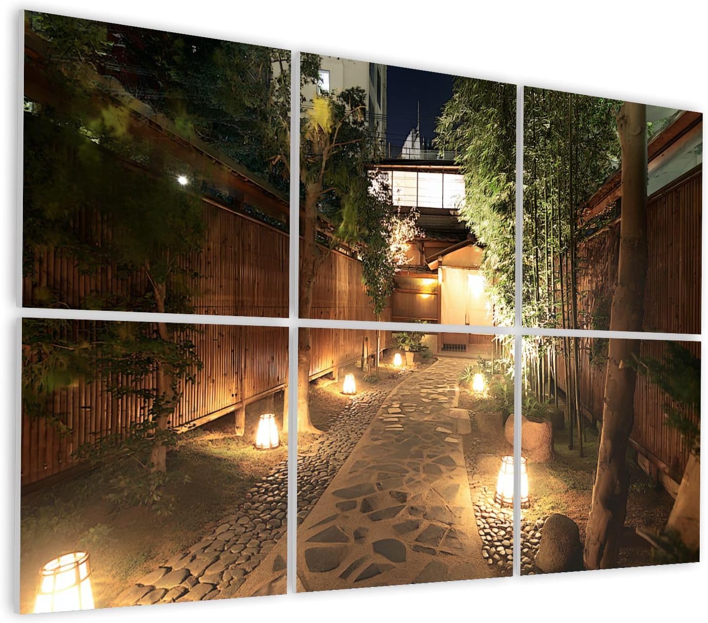 6 Pack Art Acoustic Panels Self Adhesive Alley Japan Decorative Soundproof Wall Panels Sound Absorbing Panel 48