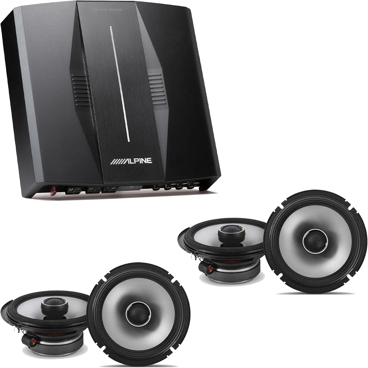 Alpine PXE-C80-88 OPTIM8 8-Channel Hi-Res Digital Sound Processor Amplifier w/ (2) S2-S65 6.5