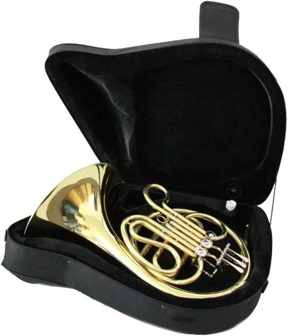 Brass French Horn Bb/F 4 Keys Double Gold French Horn Brass Wind Instrument
