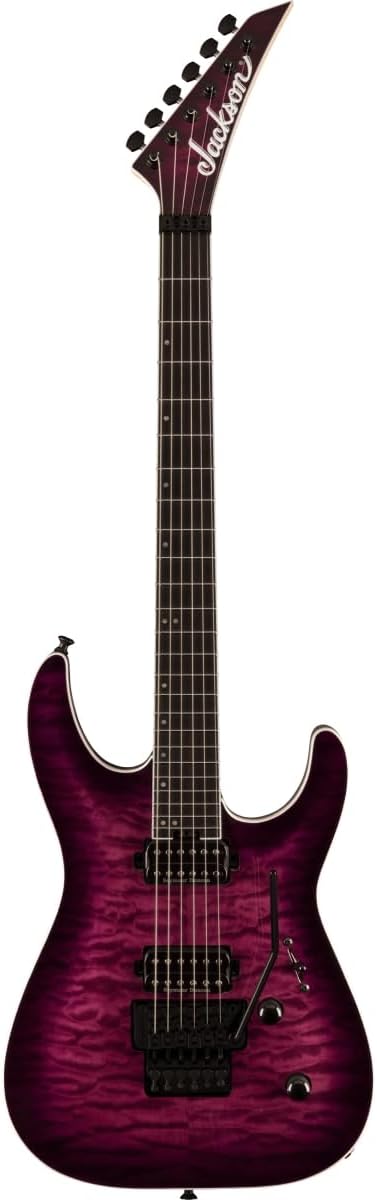 Jackson Pro Plus Series Dinky DKAQ Electric Guitar - Transparent Purple Burst