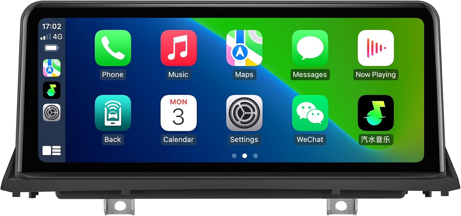 10.25-Inch Android Car Stereo for BMW X5 E70 X6 E71 (2011-2013) CIC System, Wireless CarPlay Android Auto Upgrade Factory Radio Bluetooth WiFi Touch Screen (CIC-10.25