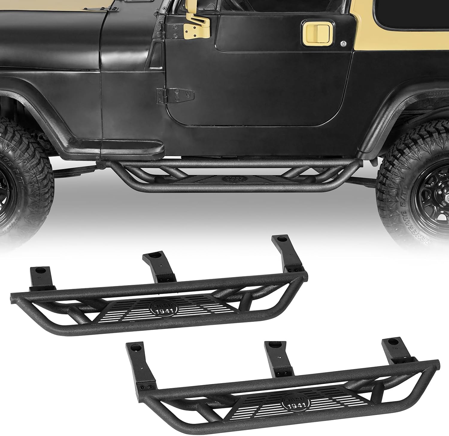 Hooke Road Wrangler YJ Side Step Bars, 5.8