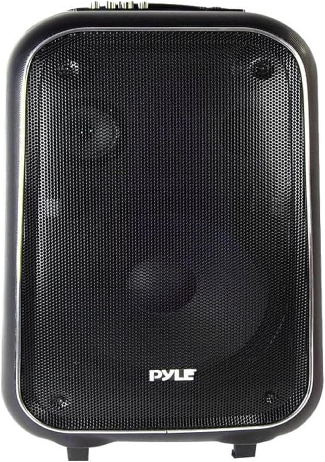 Pyle Wireless Portable PA Speaker System - 400 W Battery Powered Rechargeable Sound Stereo Speaker and Microphone Set with Bluetooth MP3 USB Micro SD FM Radio AUX - For Outdoor DJ Party PWMA825BT