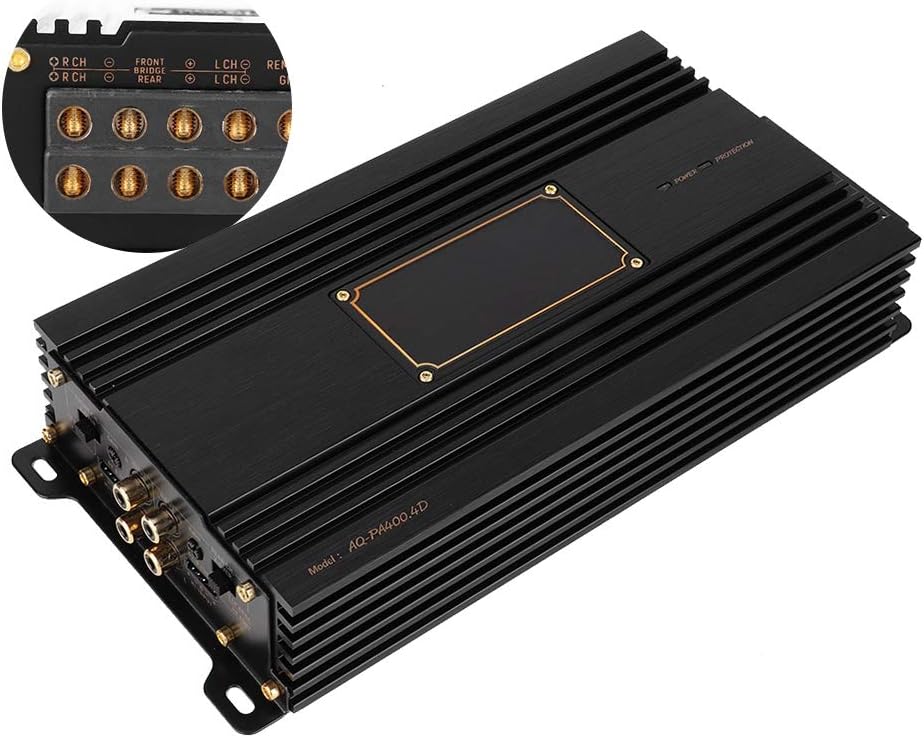 Car Amplifier, Audio Power Amp Module for Vehicle Stereo Sound System, Car Stereo Power Amplifier Unit, Automobile Audio Booster, Replacement Amplifier Board for Speakers