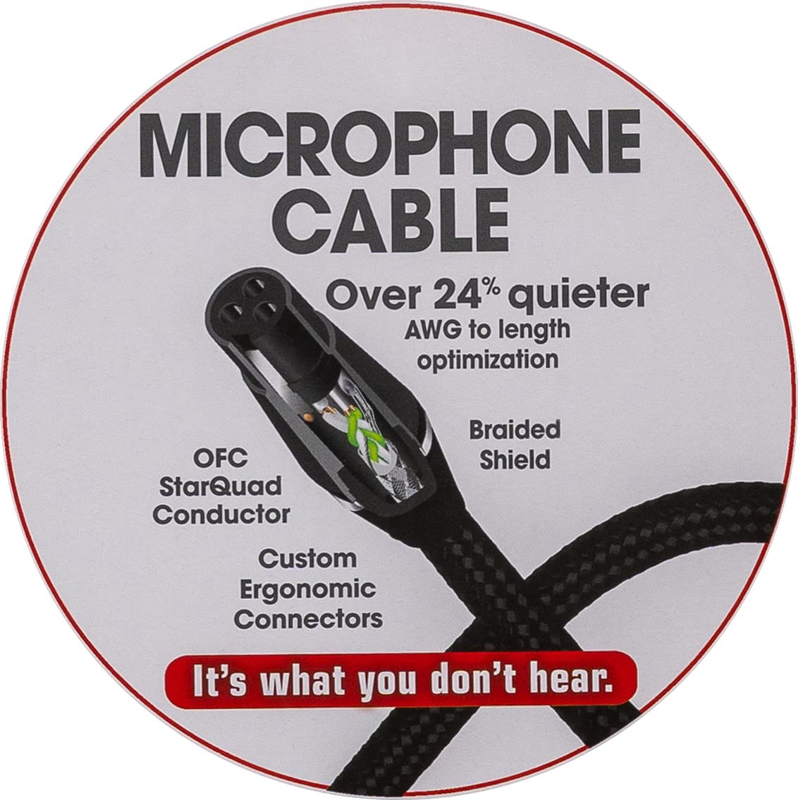 ClearTone Studio Smart Professional Grade Microphone Cable 30 ft -1-Pack