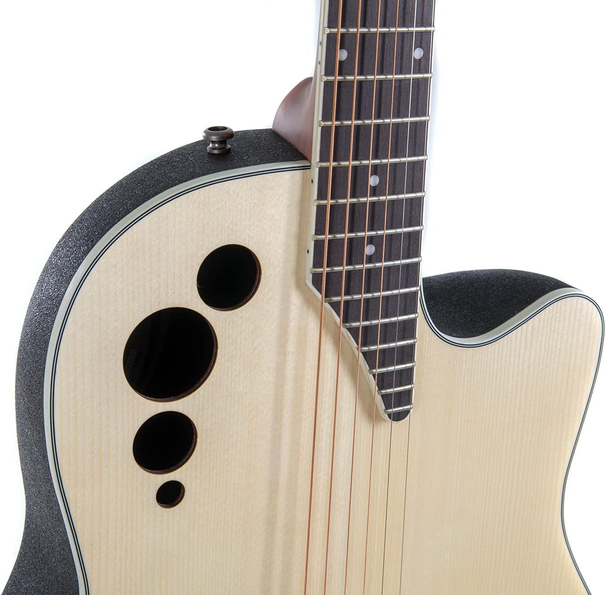 Applause AE44 Mid Cutaway Elite Acoustic Guitar Natural Satin AE44-4S