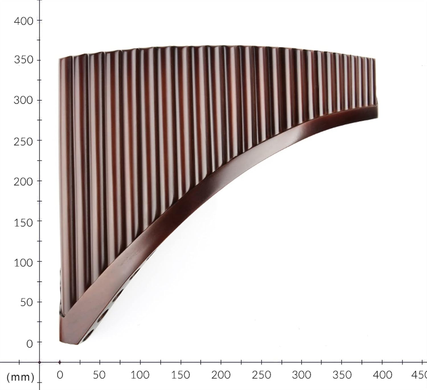 KESHUO 25 Pipes C Key Brown Pan Flute Woodwind Instrument Bamboo Easy Carry Handmade Pipe Panpipes (Color : 25C Left Hand)