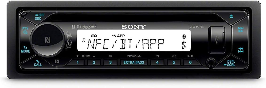 Sony MEX-M72BT Marine CD Receiver with Bluetooth and SiriusXM Ready