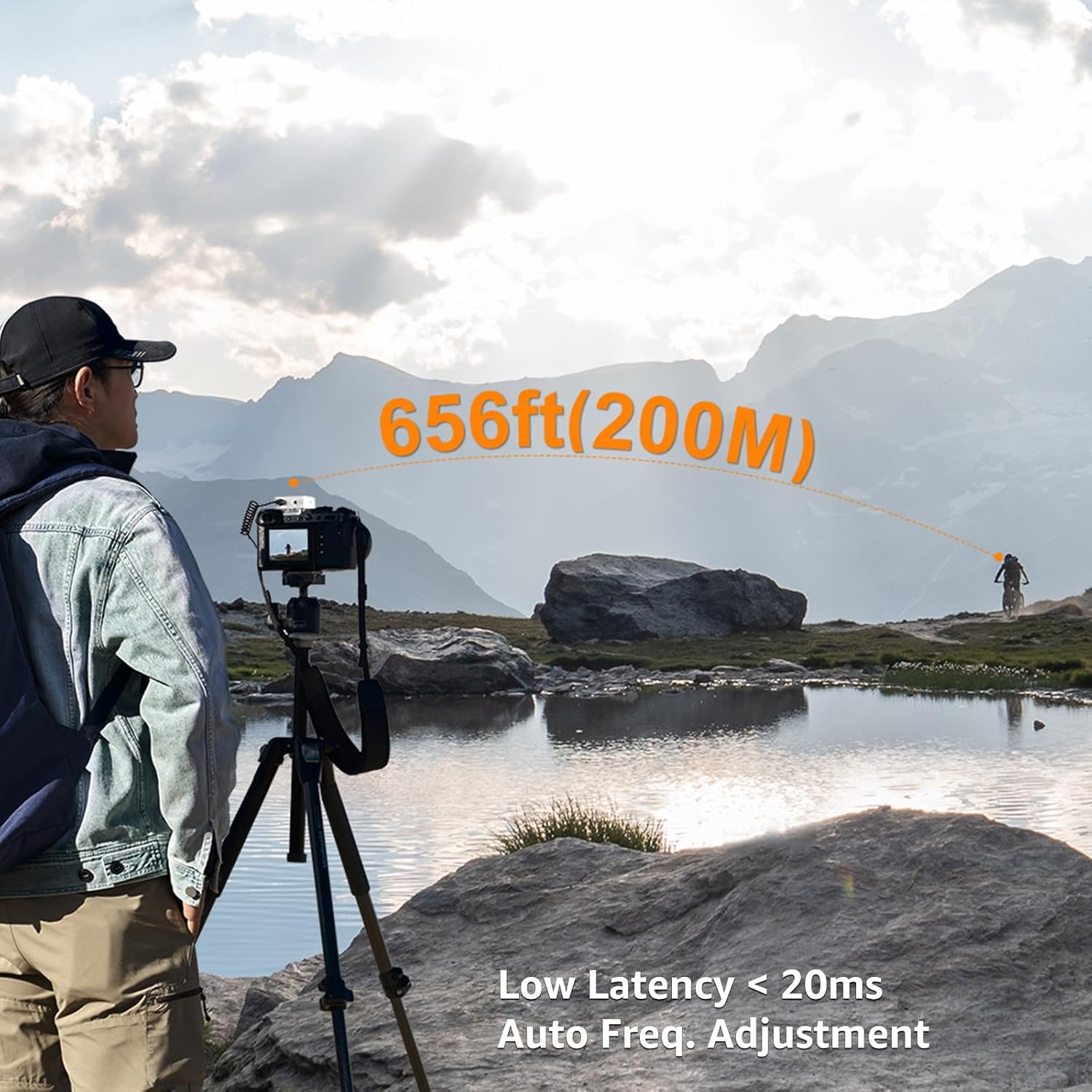 COMICA BoomX-D2 Wireless Lavalier Microphone for iPhone, Android Camera, Dual Lapel Mic System with 2 Transmitters, 656ft Stable Range, Noise Cancelling, Ideal for Vlog, YouTube, Content Creators