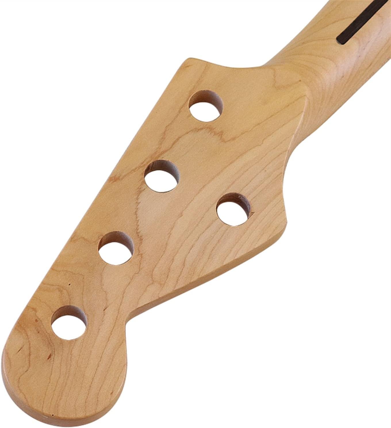 Electic Bass Guitar Neck 5 String Natural Maple Wood Matte 21F 7.5cm Width Electric Guitar Neck