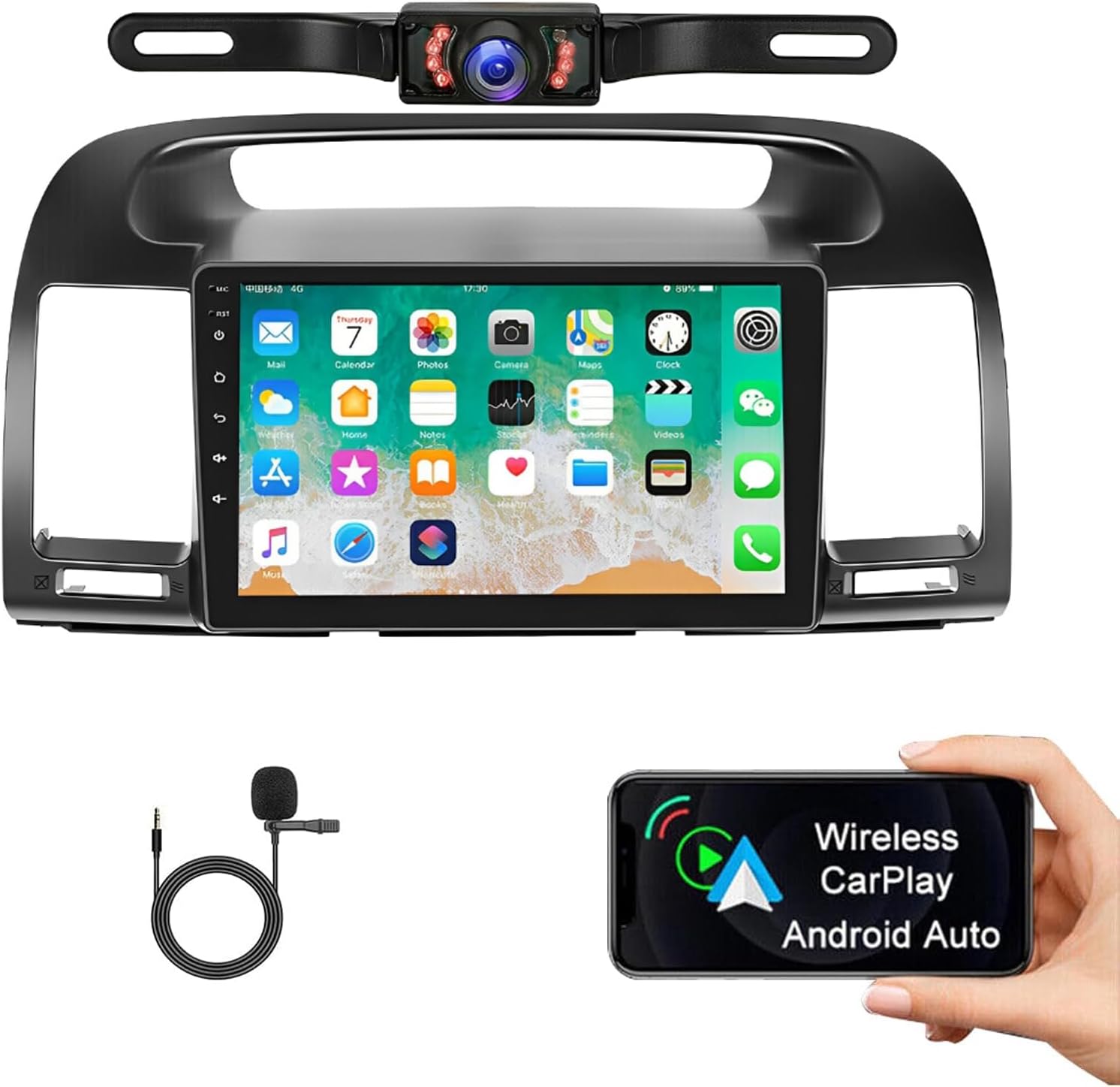 Android 13 Car Radio fit for Toyota Camry 2000 2001 2002 2003 2004 2005 2006,Slakerbe 9