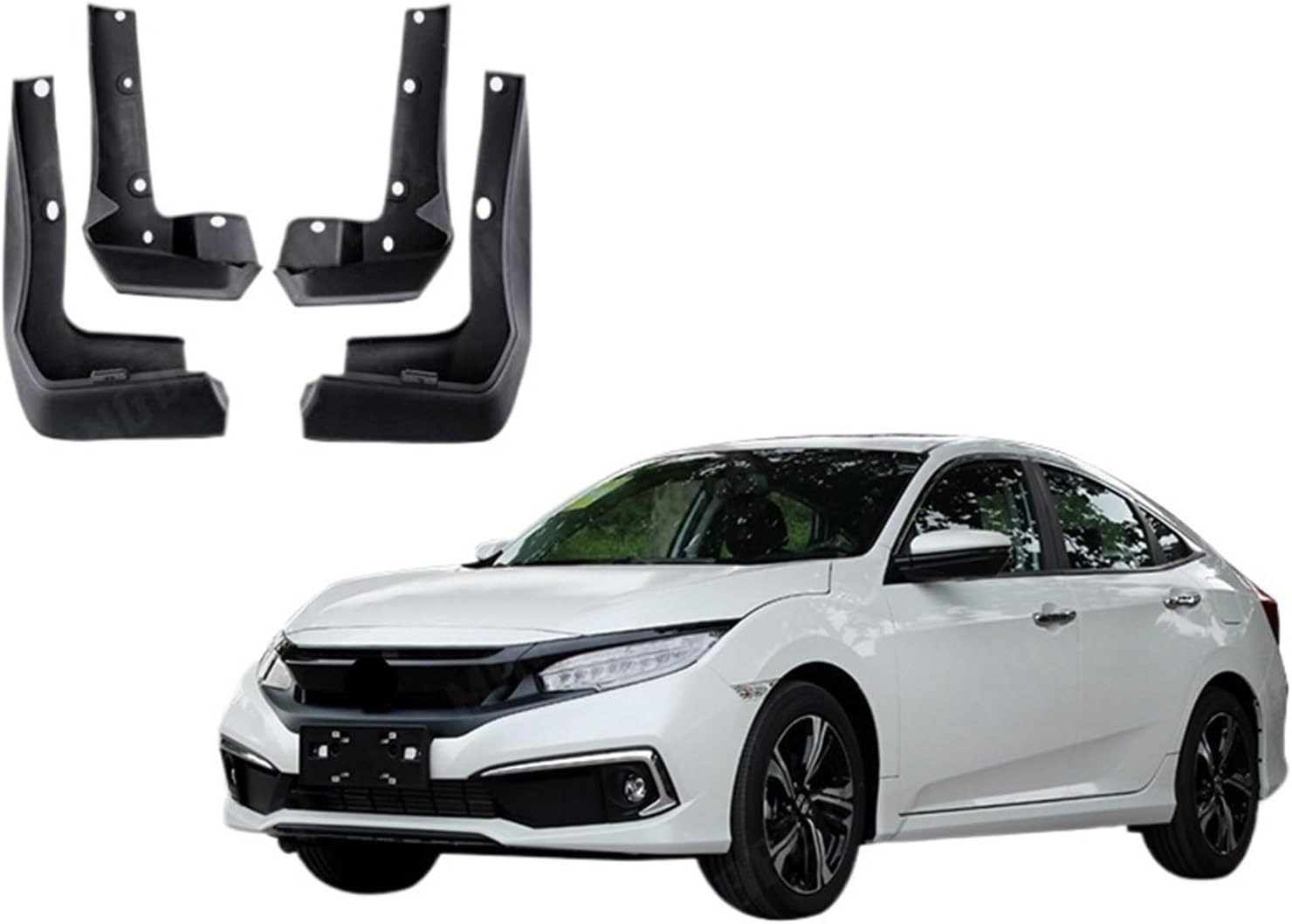 Car Mud Flaps Splash Guards Mudguards Fender Mudflaps Accessories Compatible with Civic Sports 2019 2020