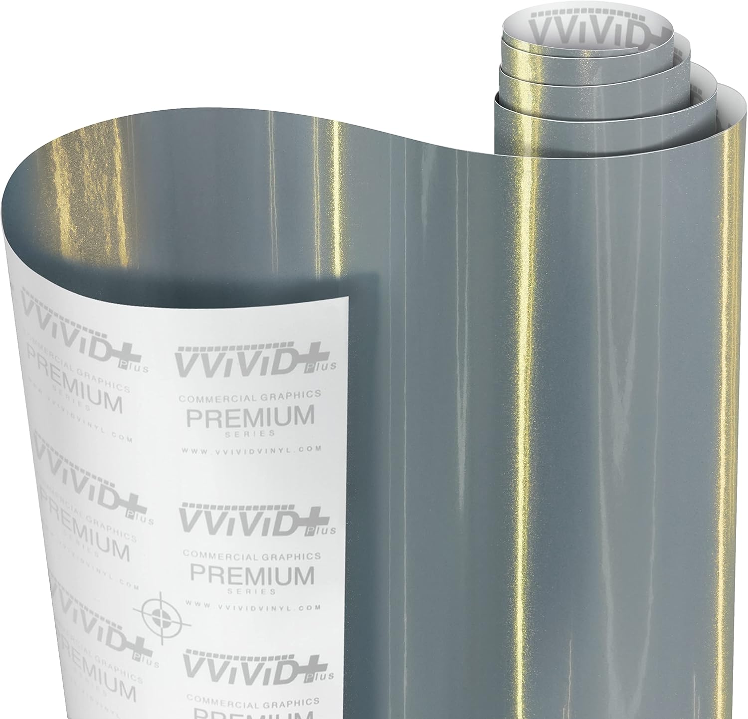 VViViD+ Gloss Galaxy Nardo Grey Premium Vinyl Wrap Film (100ft x 5ft)