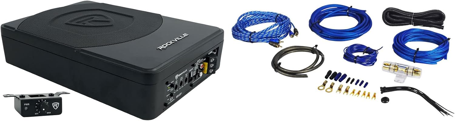 Rockville Car Audio Bundle: SS10P 10