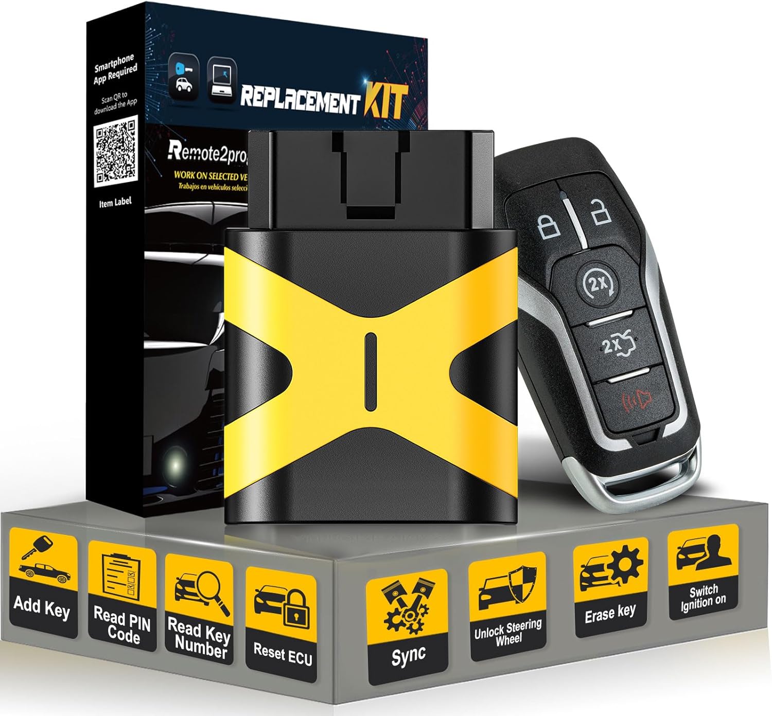 DIY Programming Car Key/No Tool Required and Smart Keyless Entry Remote Replacement for 2013-2016 Lincoln MKZ/2015-2017 Ford Edge/2013-2016 Ford Fusion with FCC: M3N-A2C31243300