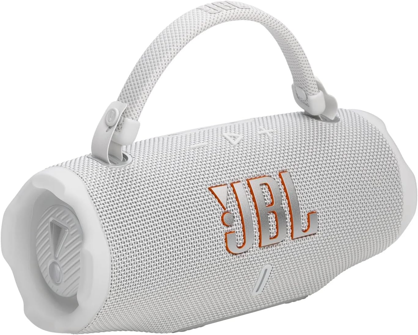 JBL Charge 6 Portable Bluetooth Speaker | IP68 Waterproof, DustProof, and DropProof, Outdoor Wireless Audio | 28Hrs Playtime, Megen Hardshell Protection Case (White)