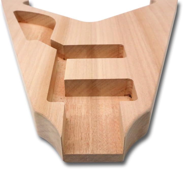 Diy Electric Guitar Kit Unfinished Rosewood Fretboard Neck & Guitar Body Blank with All Accessories Included Build Your Own (TZ-46)