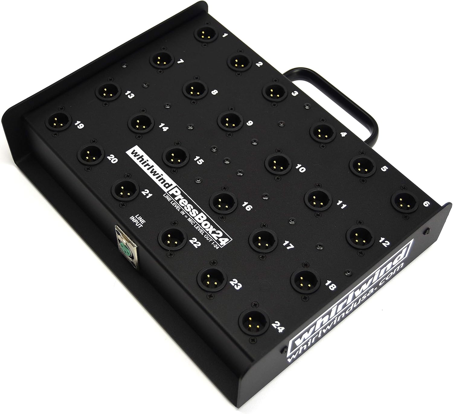 Whirlwind 1 Line In to 24 Mic Out Passive Press Box