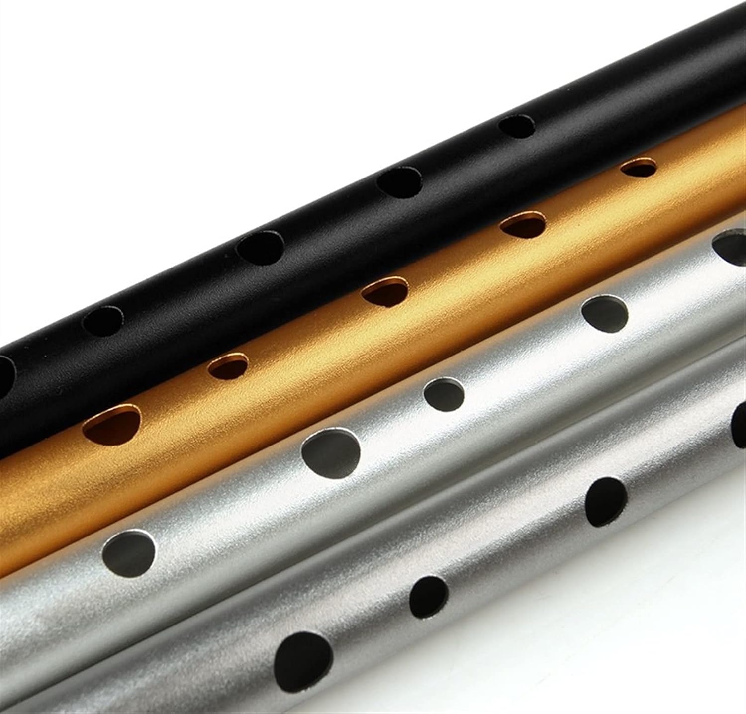 Flute Musical Instrument D Key Silver Flute Tin Whistle Instrument Orff Woodwind Flute Starter Flute (Color : Gold)